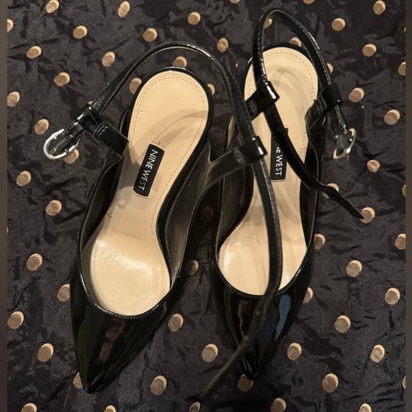 Women’s Pointy Toe Black Patent Ankle Strap 4” heels - Picture 8 of 8